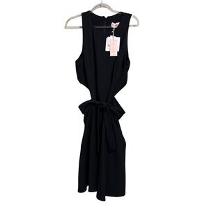 New Anthropologie Hutch Sz Md Black Cut-Out Dress